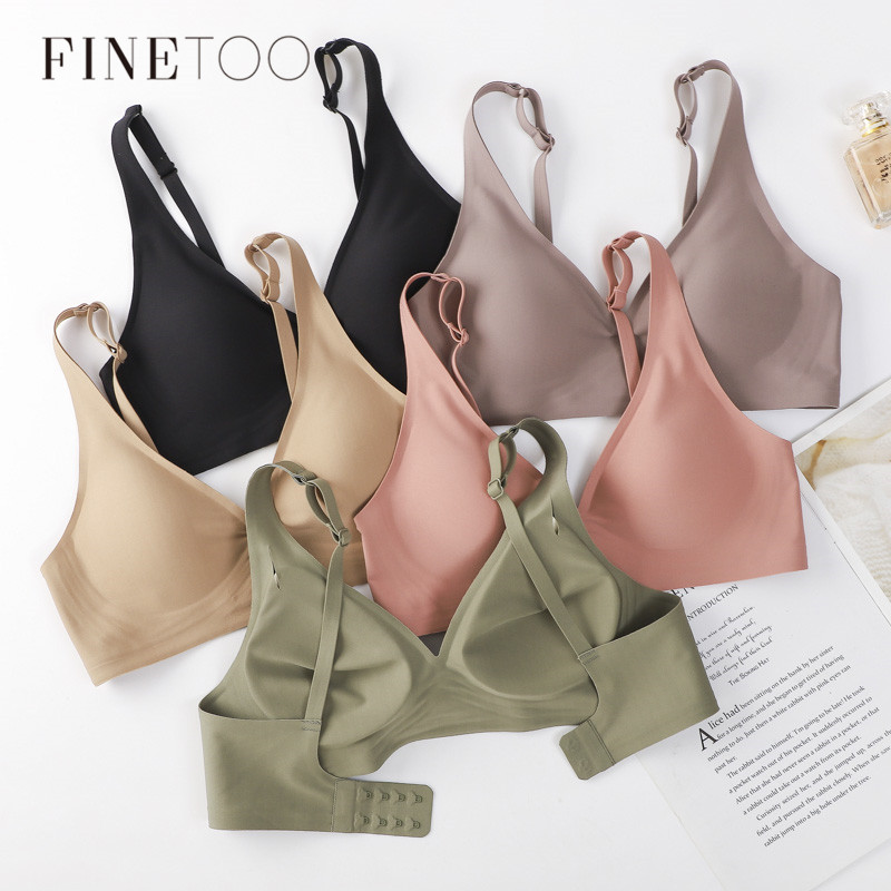 FINETOO Soft Wireless Bra Wome - Mastectomy Bra Pocket ulasan dan harga