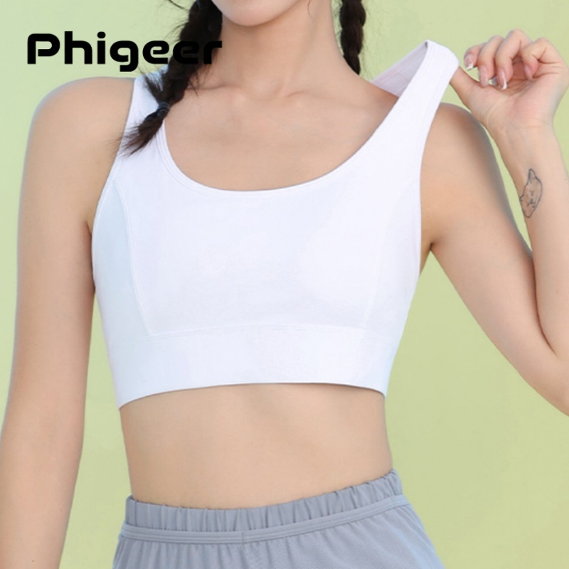 PHIGEER Women High Impact Spor - Sports Bra Racerback ulasan dan harga